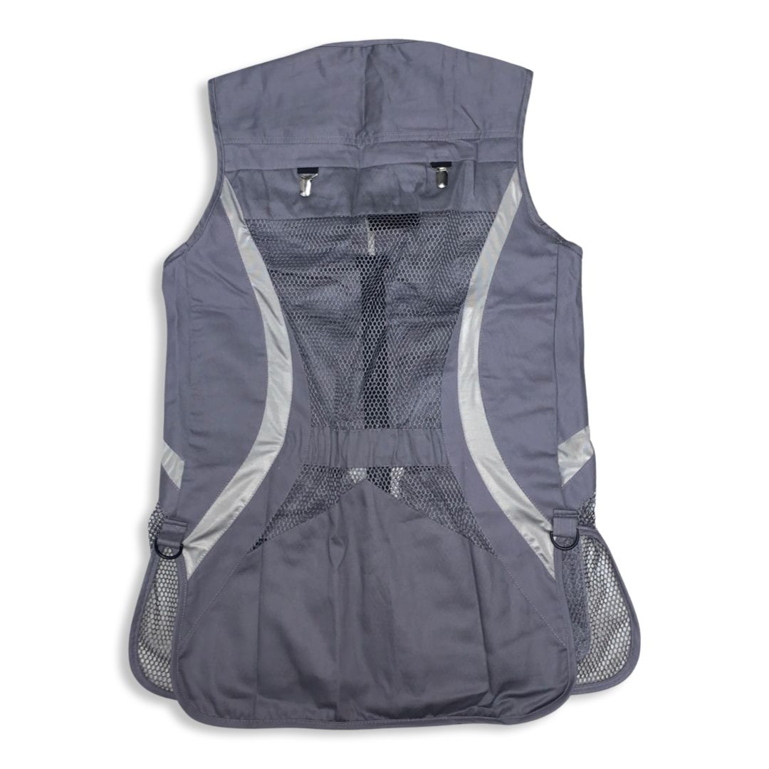 Clayclo Men's Olympia Pro Skeet Vest - Steel & Black Suade - Image 2