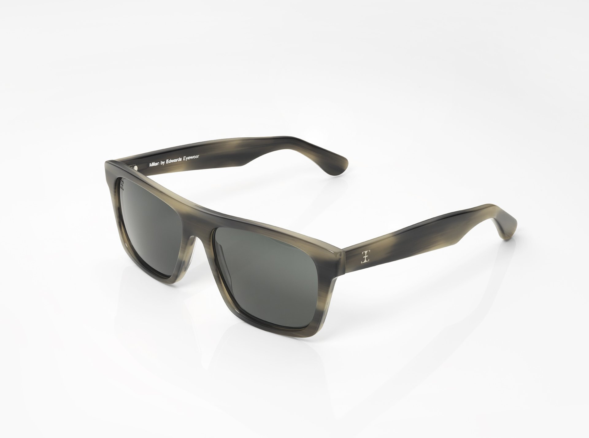 Edwards Eyewear Milan Grey Marble with Polarised Grey Lens - Image 2