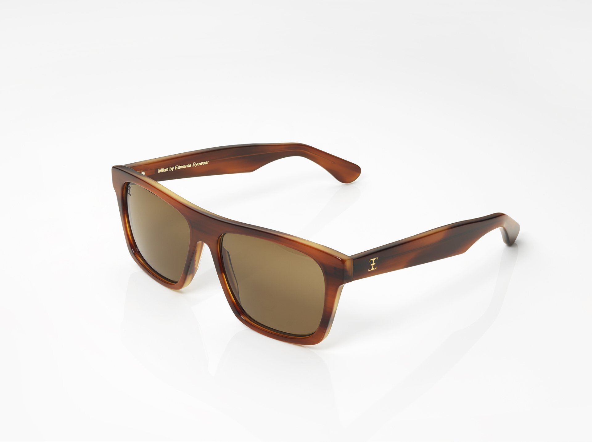 Edwards Eyewear Milan Dark Amber with Polarised Bronze Lens - Image 2
