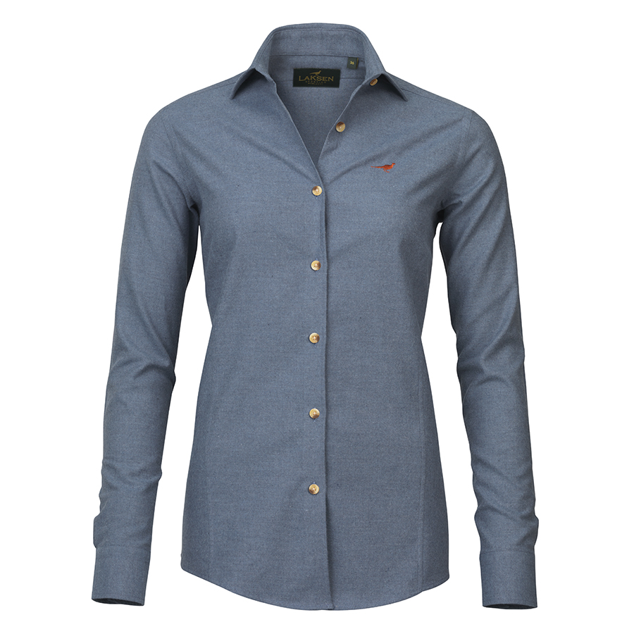 Laksen Brittany Cotton Shirt - Blue