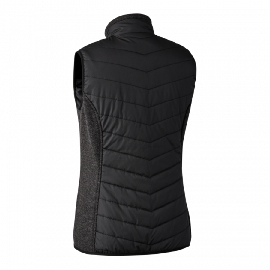 Deerhunter Lady Caroline Padded Waistcoat - Black - Image 2