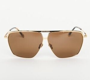 Edwards Eyewear Hiroki 2 - Gold Titanium Frame with Dark Green Polarised Lens