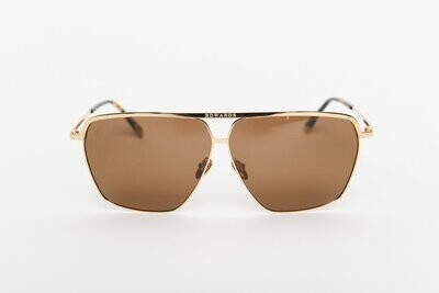 Edwards Eyewear Hiroki 2 - Gold Titanium Frame with Dark Green Polarised Lens