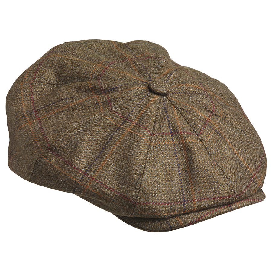 Laksen Men's Woolston Tweed Baker Boy Cap