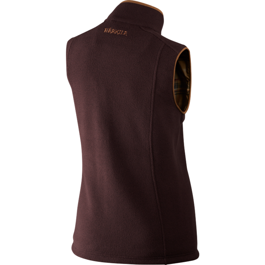 Harkila Ladies Sandhem Fleece Gilet - Dark Port Melange - Image 2