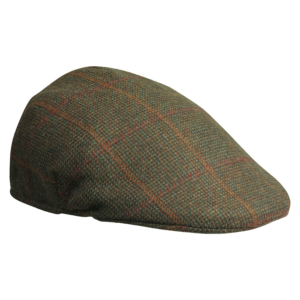 Laksen Hastings Ghillies Flat Cap with Earwarmer - Tweed