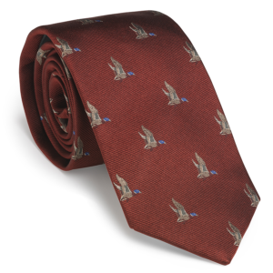 Lasken Duck in Flight Tie - Vintage Red