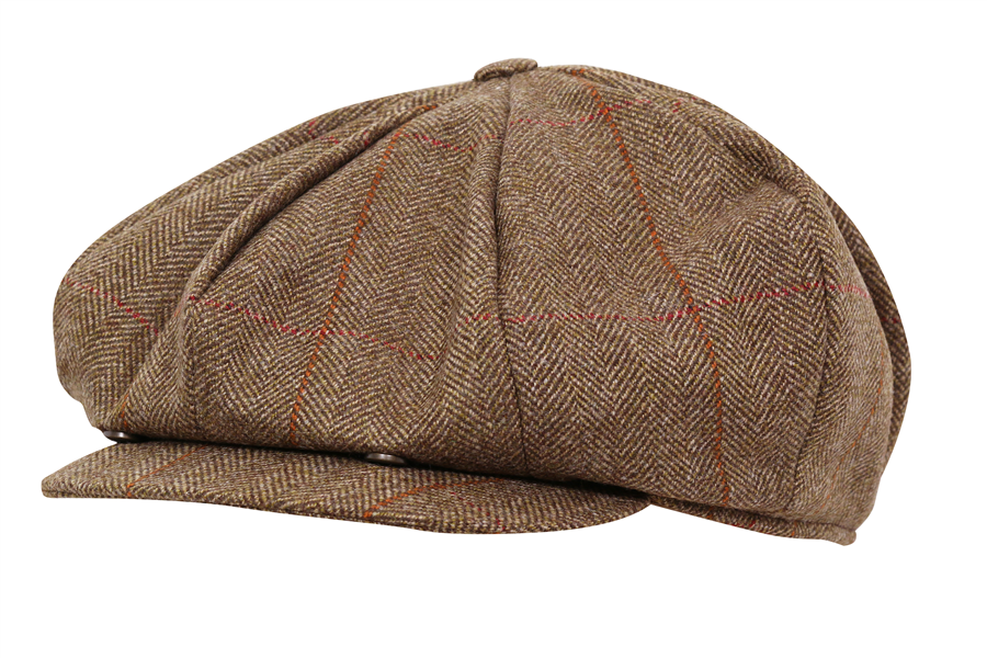Laksen Balfour Tweed Newsboy Cap
