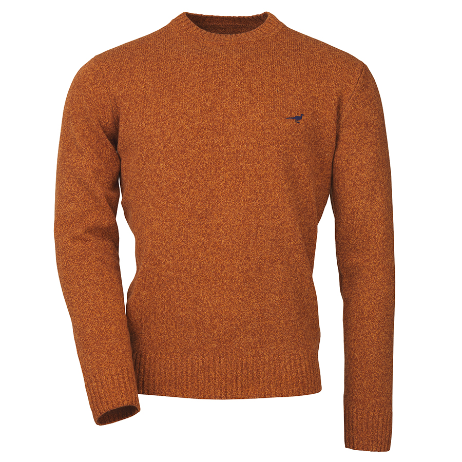 Laksen Kensington Round-Neck Sweater - Mandarin