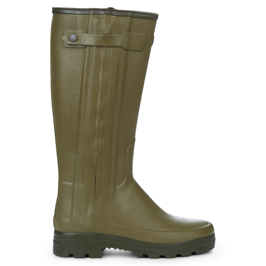 Le Chameau Mens Chasseur Neoprene Lined Boots - Vert Vierzon - Image 2