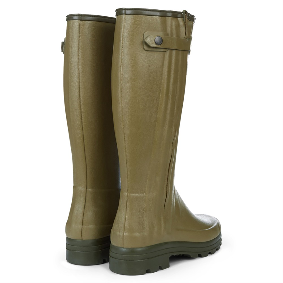 Le Chameau Mens Chasseur Neoprene Lined Boots - Vert Vierzon - Image 3
