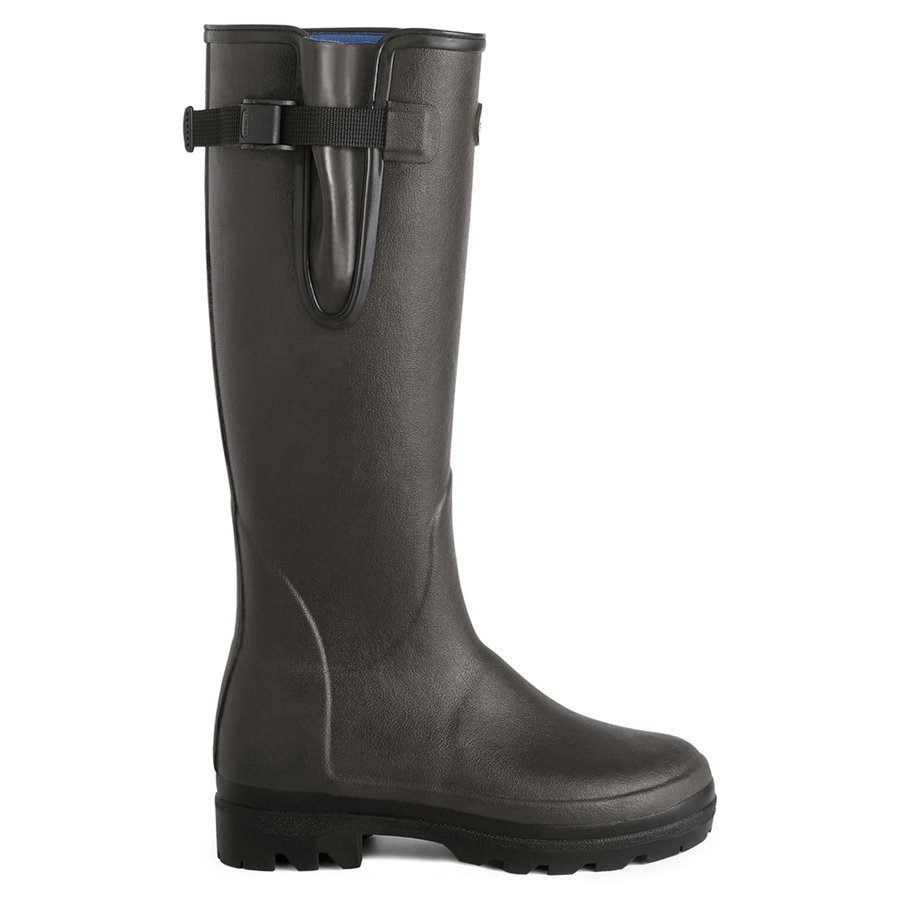 Le Chameau Ladies Vierzonord Neoprene Lined Boots - Marron Fonce - Image 2