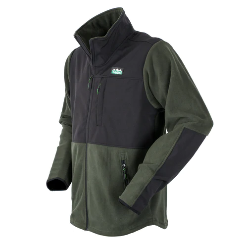 Ridgeline Hybrid Fleece - Olive & Black - Image 2
