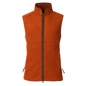 Laksen Isla Felted Wool Fleece Vest - Lava