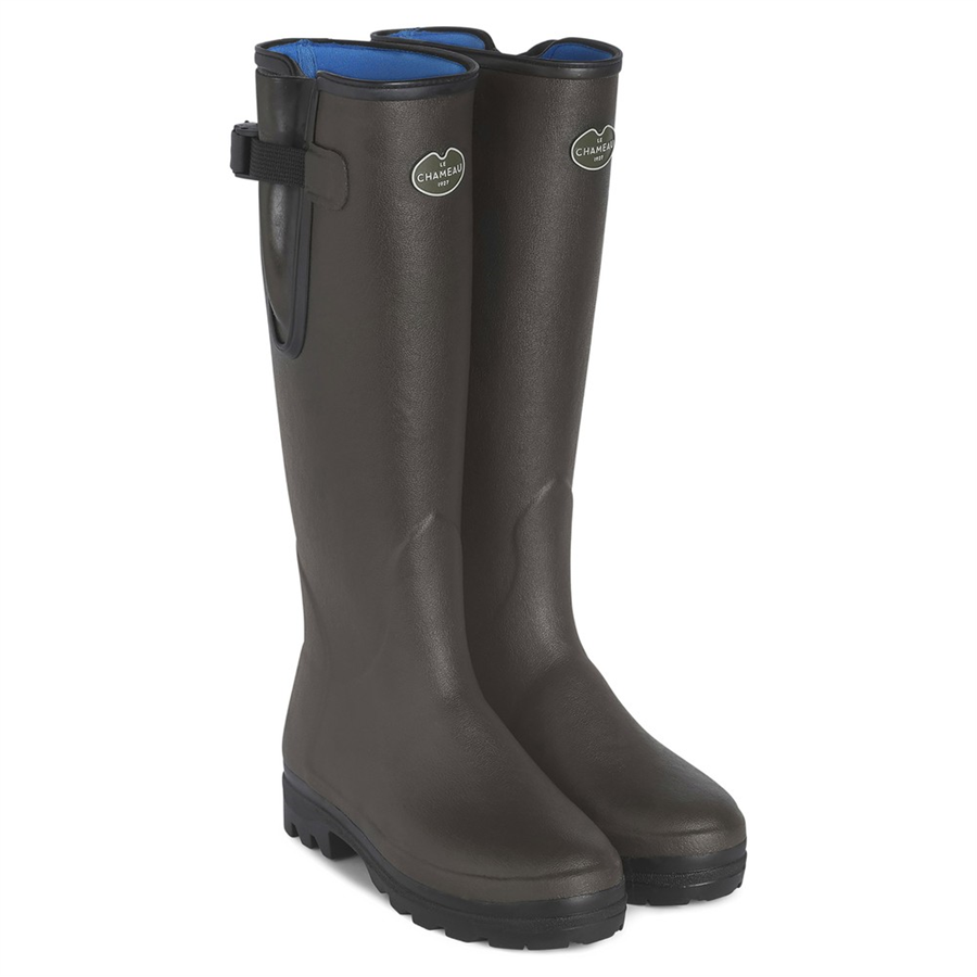 Le Chameau Ladies Vierzonord Neoprene Lined Boots - Marron Fonce