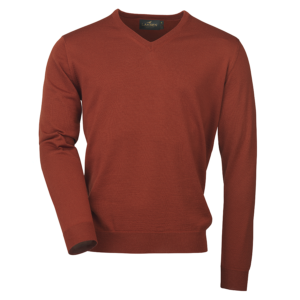 Laksen Sussex V Neck Sweater - Tile