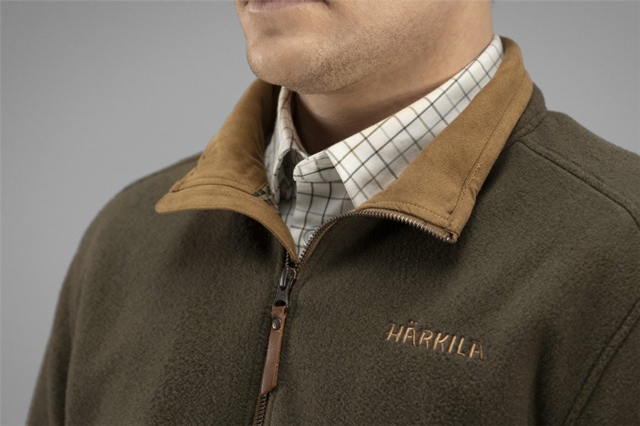 Harkila Men's Sandhem Fleece Pullover - Willow Green Melange - Image 2
