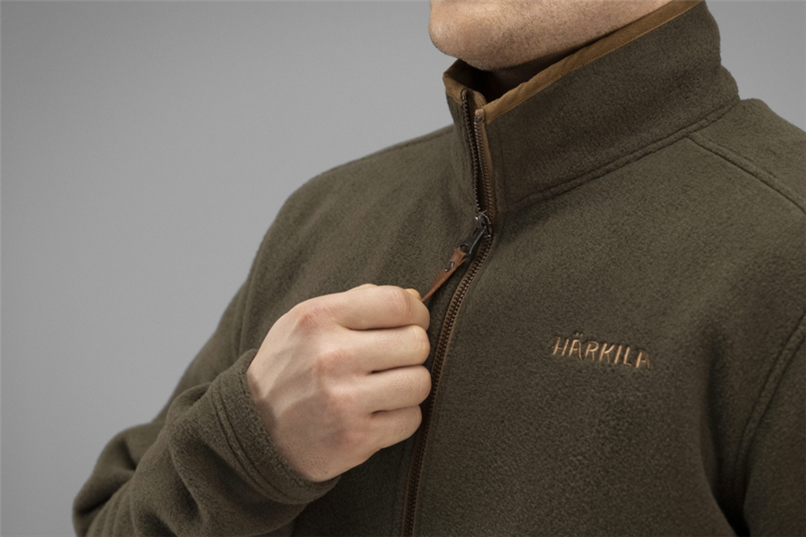 Harkila Men's Sandhem Fleece Pullover - Willow Green Melange - Image 3
