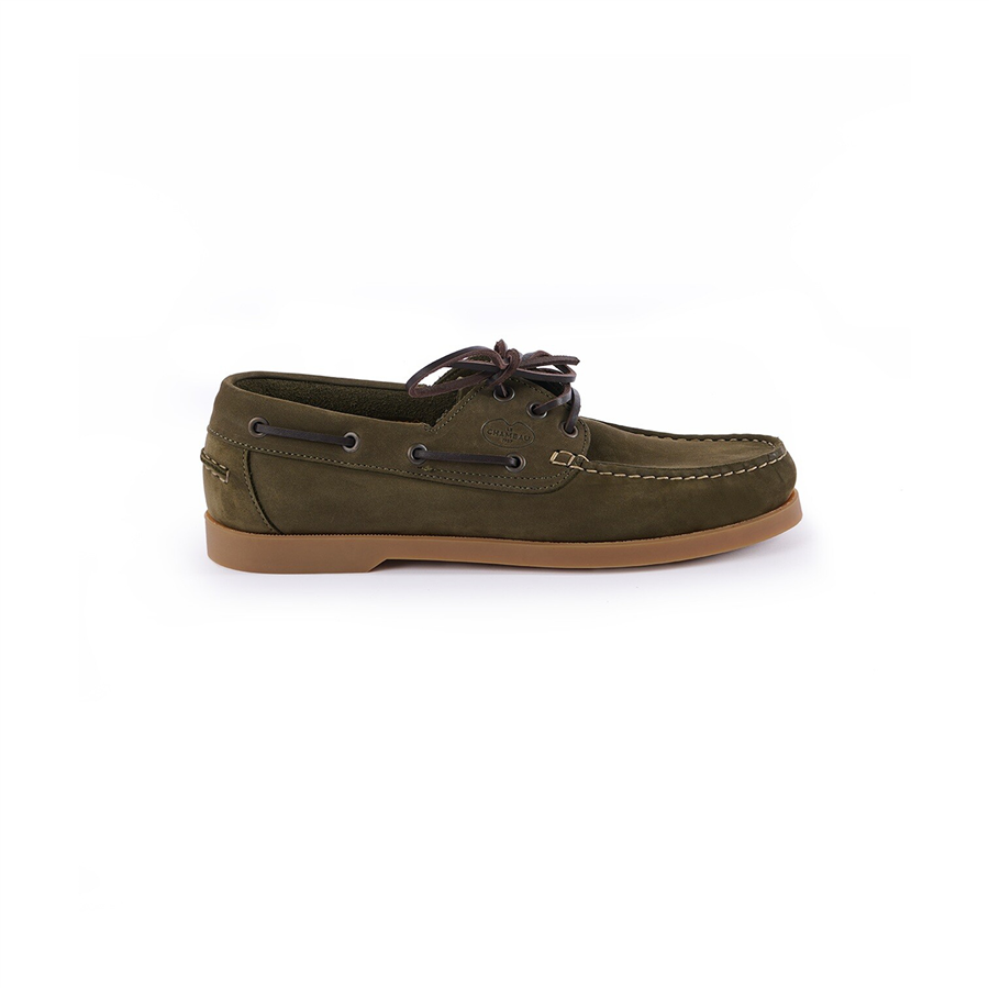Le Chameau Mens Galion Nubuck Deck Shoes - Vert Chameau - Image 3