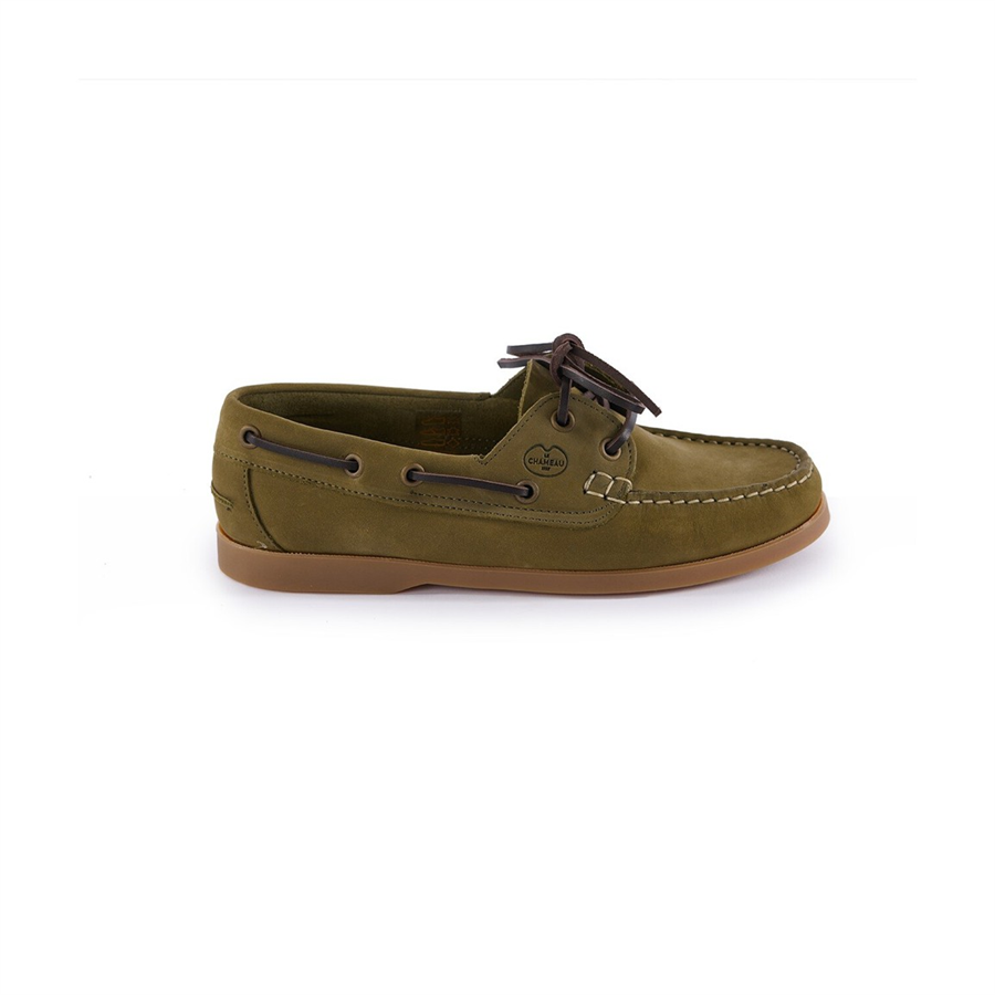 Le Chameau Ladies Galion Nubuck Deck Shoes - Vert Vierzon - Image 3