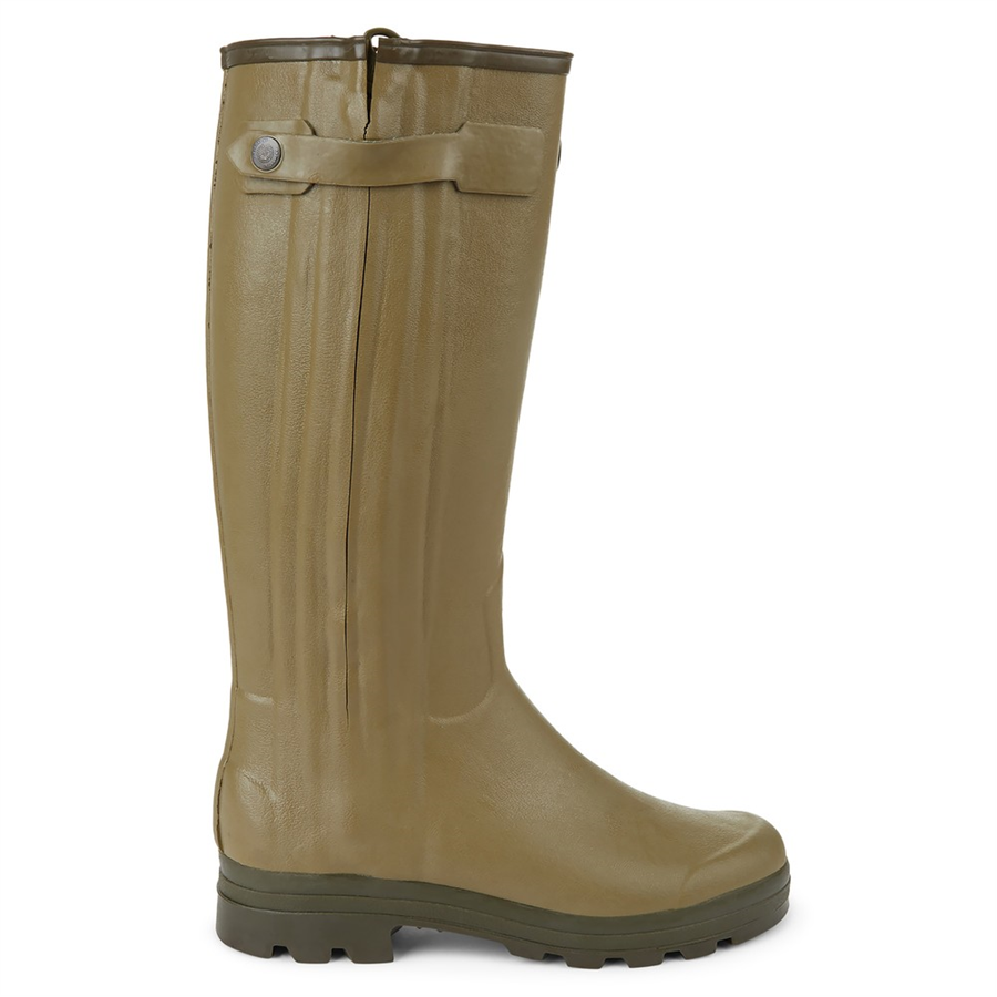 Le Chameau Mens Chasseur Jersey Lined Boots - Vert Vierzon - Image 2