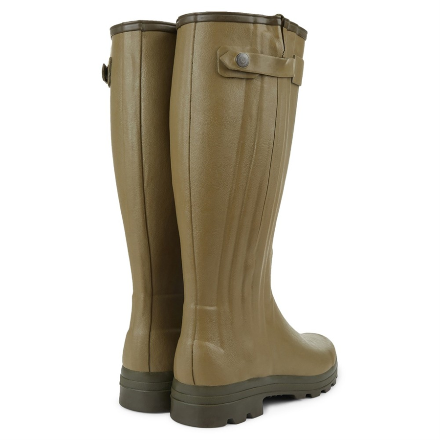 Le Chameau Mens Chasseur Jersey Lined Boots - Vert Vierzon - Image 3