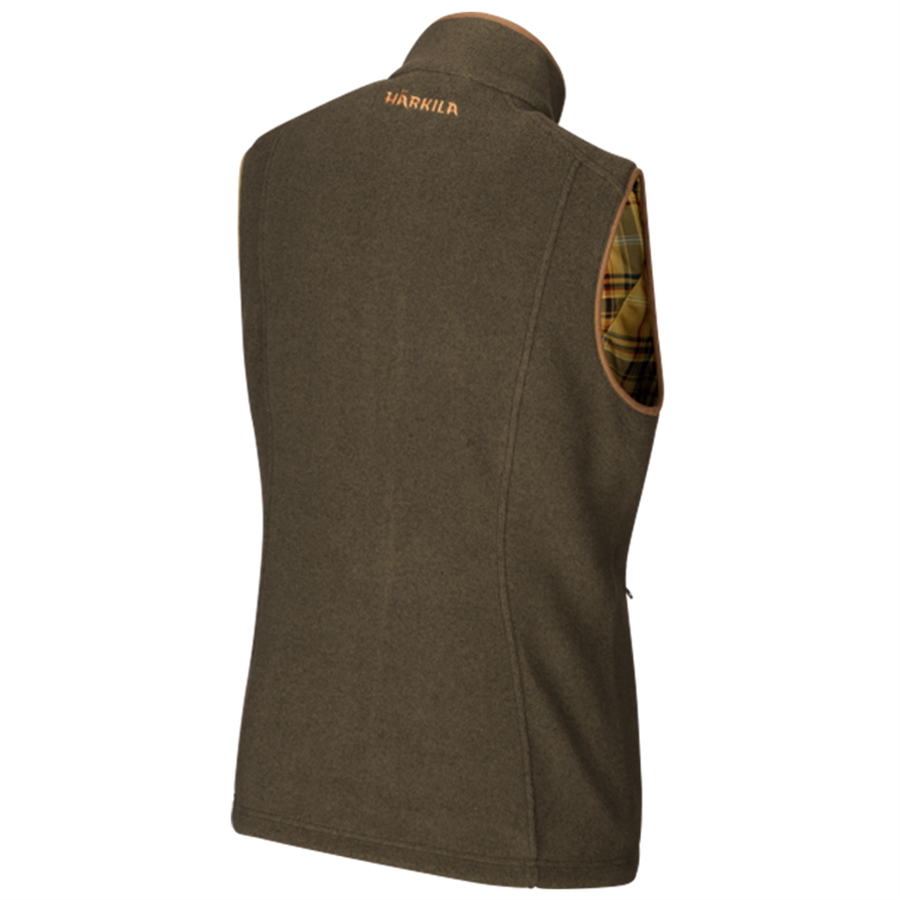 Harkila Ladies Sandhem Fleece Gilet - Willow Green Melange - Image 2