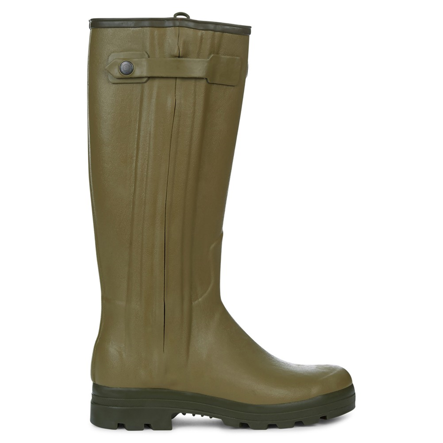 Le Chameau Mens Chasseur Leather Lined Boots - Vert Vierzon - Image 2