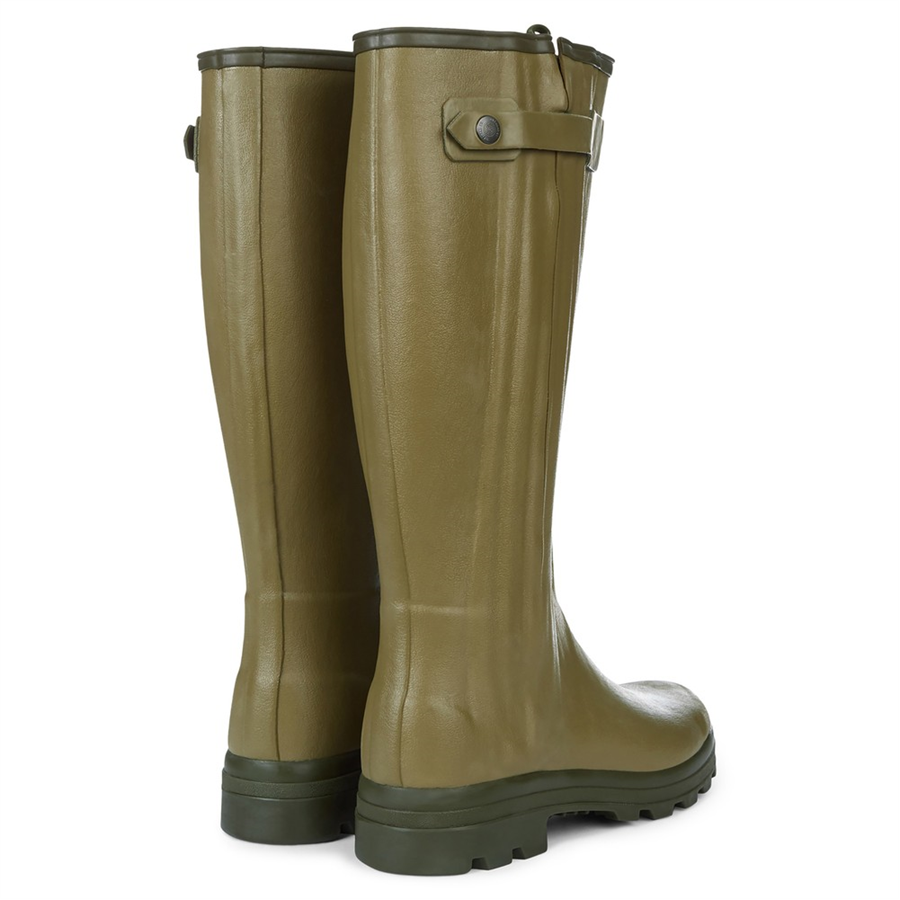 Le Chameau Mens Chasseur Leather Lined Boots - Vert Vierzon - Image 3