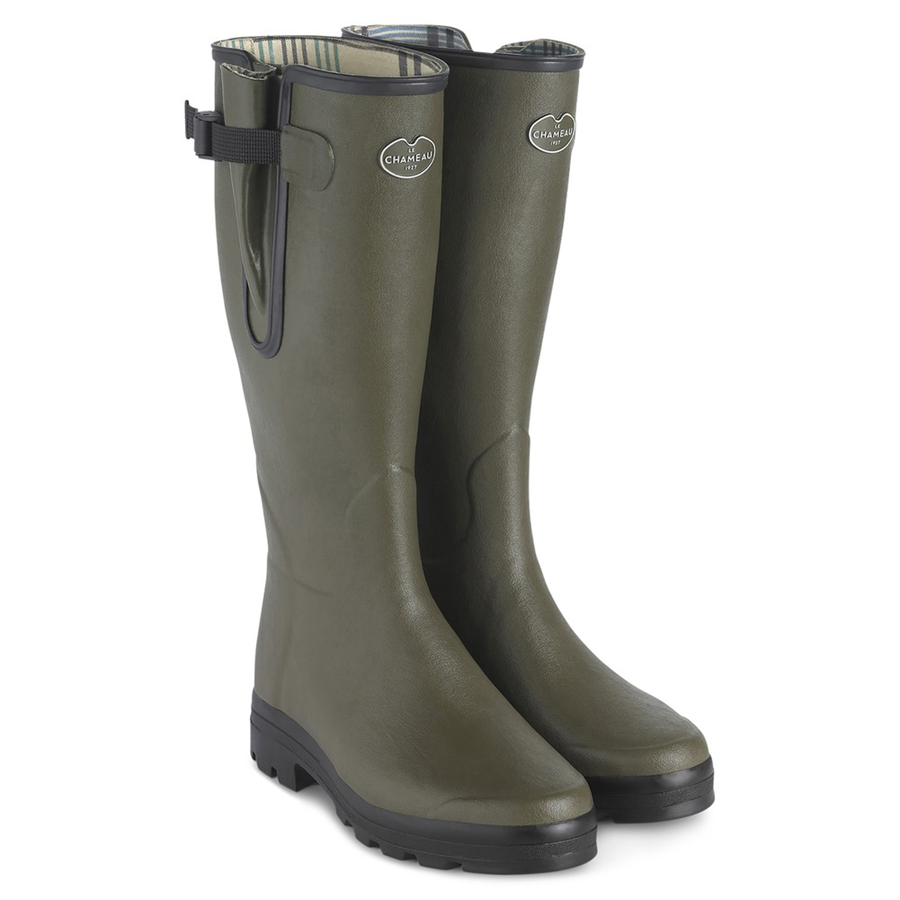 Le Chameau Mens Vierzon Jersey Lined Boots - Vert Chameau