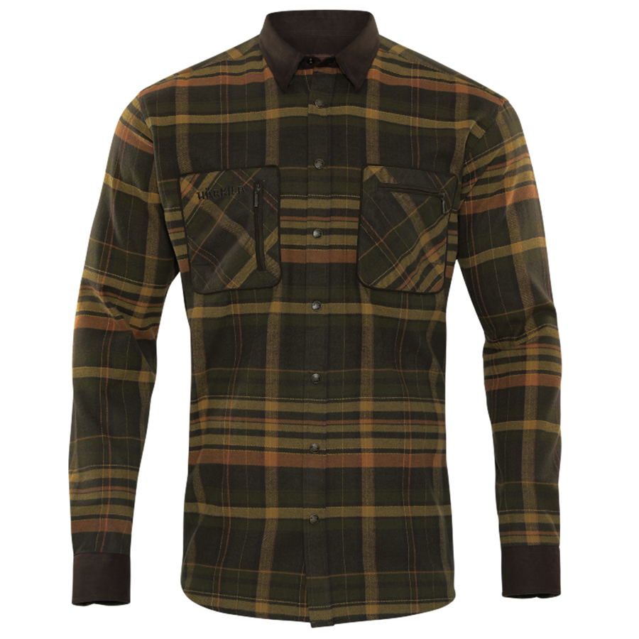Harkila Pajala Shirt - Green & Brown