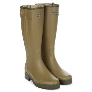 Le Chameau Mens Chasseur Jersey Lined Boots - Vert Vierzon
