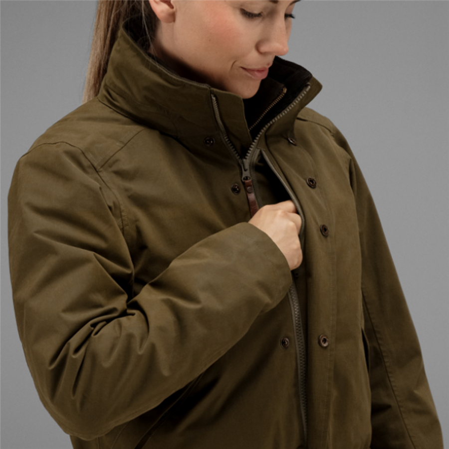 Harkila Ladies Retrieve Jacket - Warm Olive - Image 3