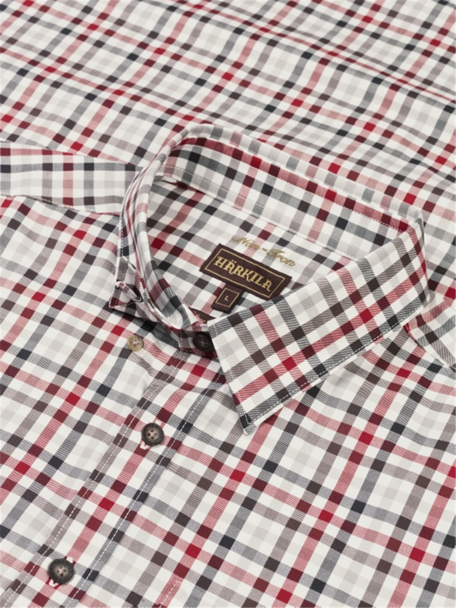 Harkila Men's Milford Shirt - Jester Red Check - Image 3