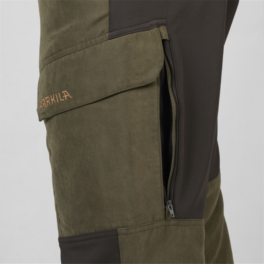 Harkila Men's Scandinavian Trousers Willow Green/Deep Brown - Image 2