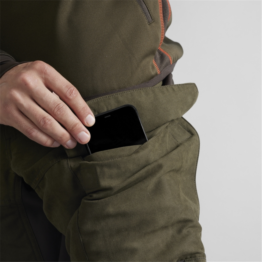 Harkila Men's Scandinavian Trousers Willow Green/Deep Brown - Image 3