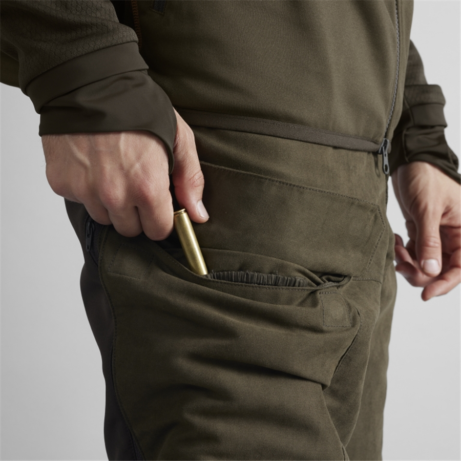Harkila Men's Scandinavian Trousers Willow Green/Deep Brown - Image 4