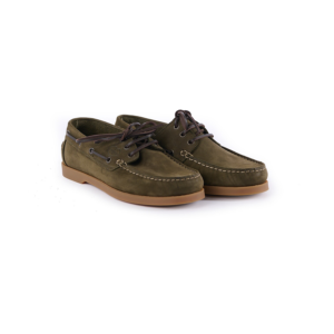 Le Chameau Mens Galion Nubuck Deck Shoes - Vert Chameau