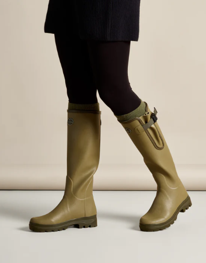 Le Chameau Ladies Vierzon Jersey Lined Boots - Vert Vierzon - Image 4