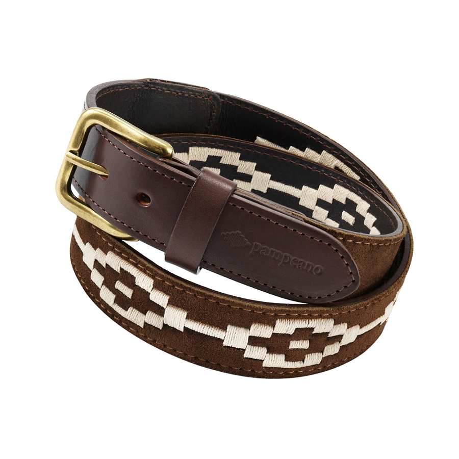Pampeano Polo Belt - Brown Suede