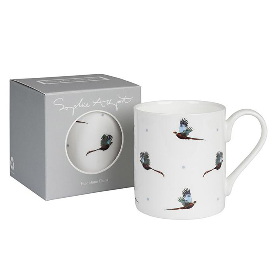 Sophie Allport Flying Pheasant Mug - White - Image 2