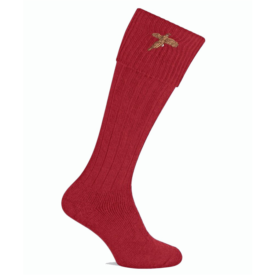 Pennine Stalker Shooting Socks - Rouge