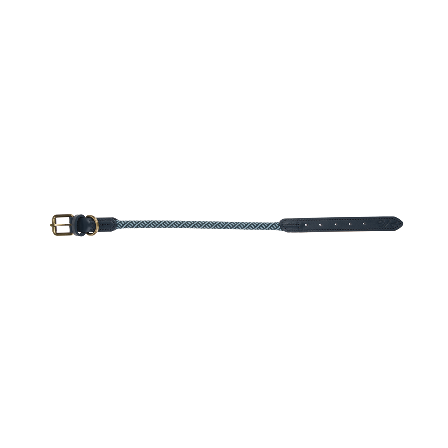 Sophie Allport Rope Dog Collar - Teal - Image 3