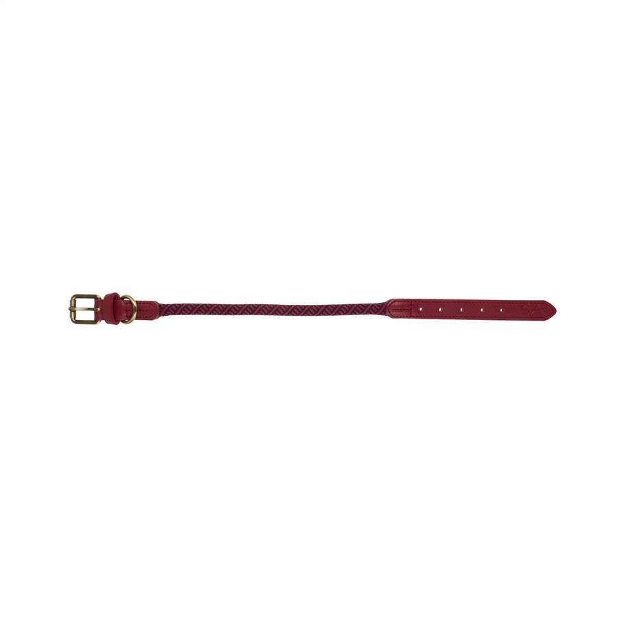 Sophie Allport Rope Dog Collar - Red - Image 3