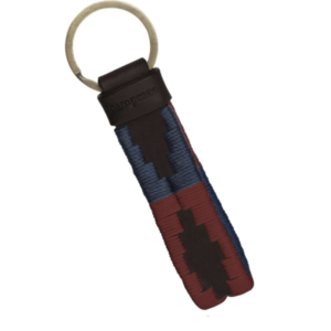 Pampeano Charro Key Ring - Brown Leather/Marcado Stitching