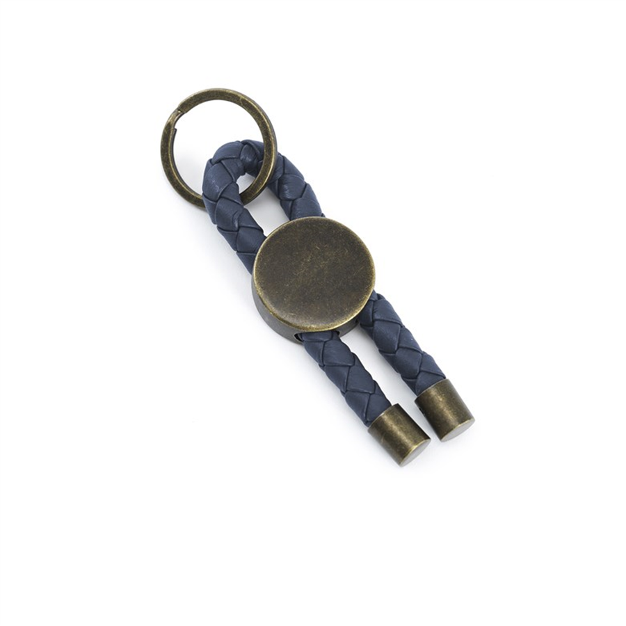 Pampeano Cuerda Keyring - Navy Leather