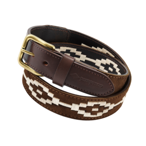 Pampeano Polo Belt - Brown Suede