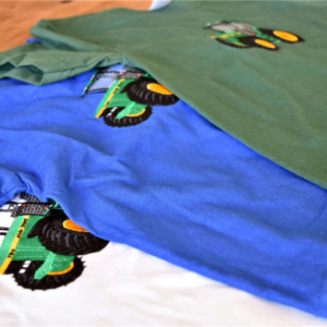 LJ Creative Children's Tractor T-Shirt - Blue
