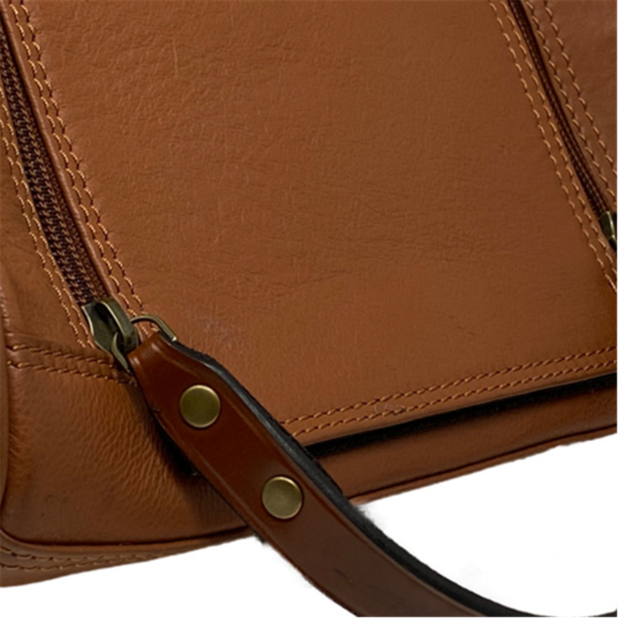 Fine Shooting Accessories Leather Boot Bag - Tan - Image 3