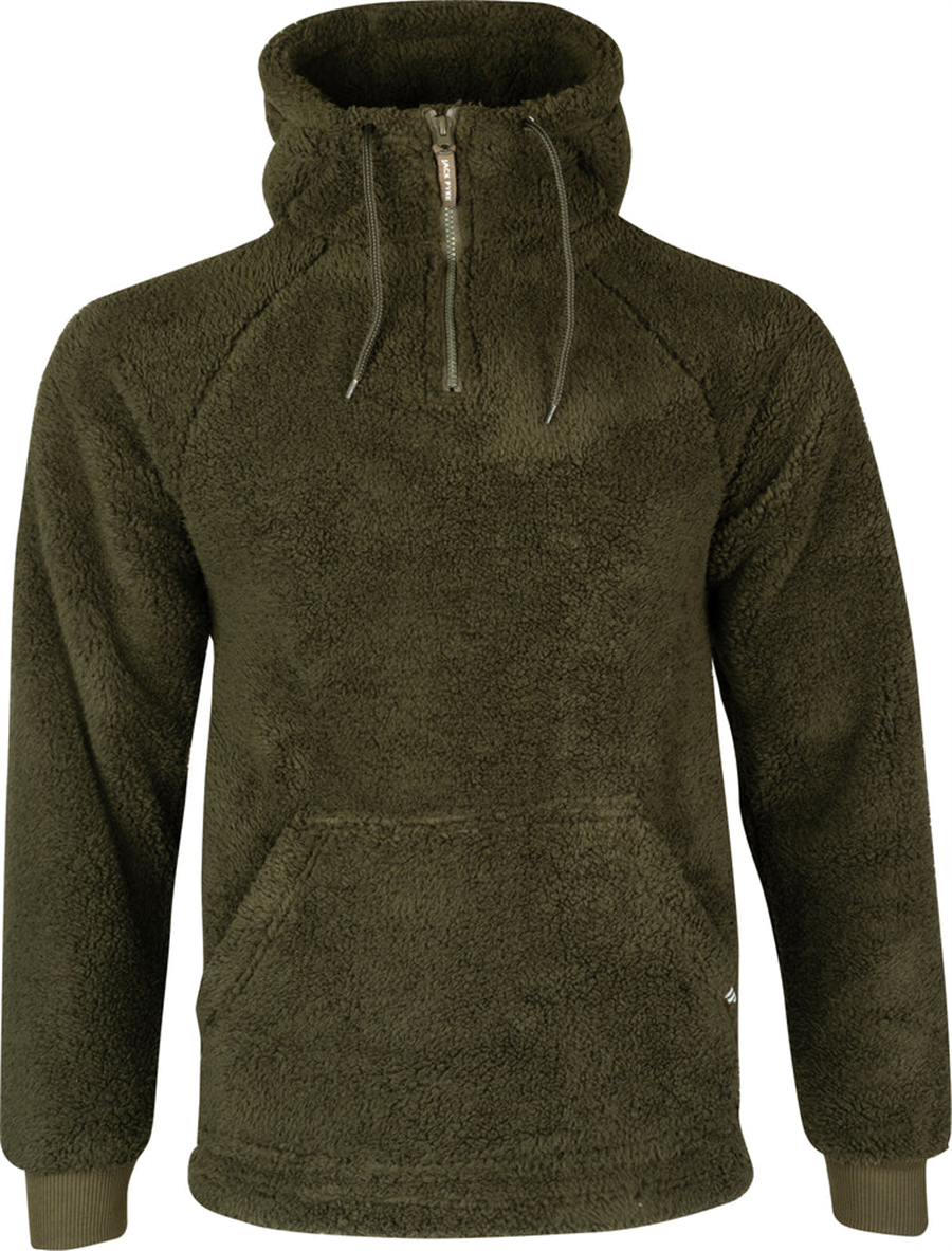 Jack Pyke Sherpa Fleece Hoodie - Dark Olive